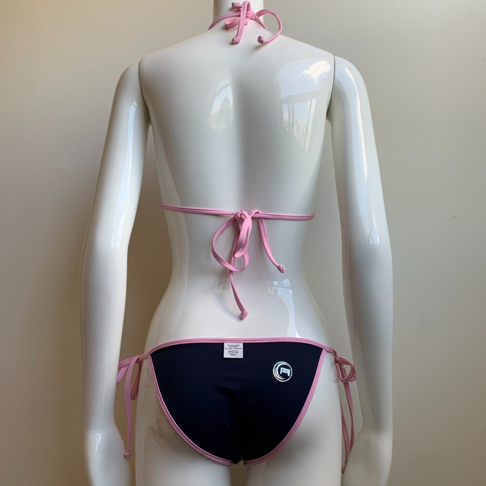 Aaron Chang Blue wave reversible navy bikini - Picture 11 of 12
